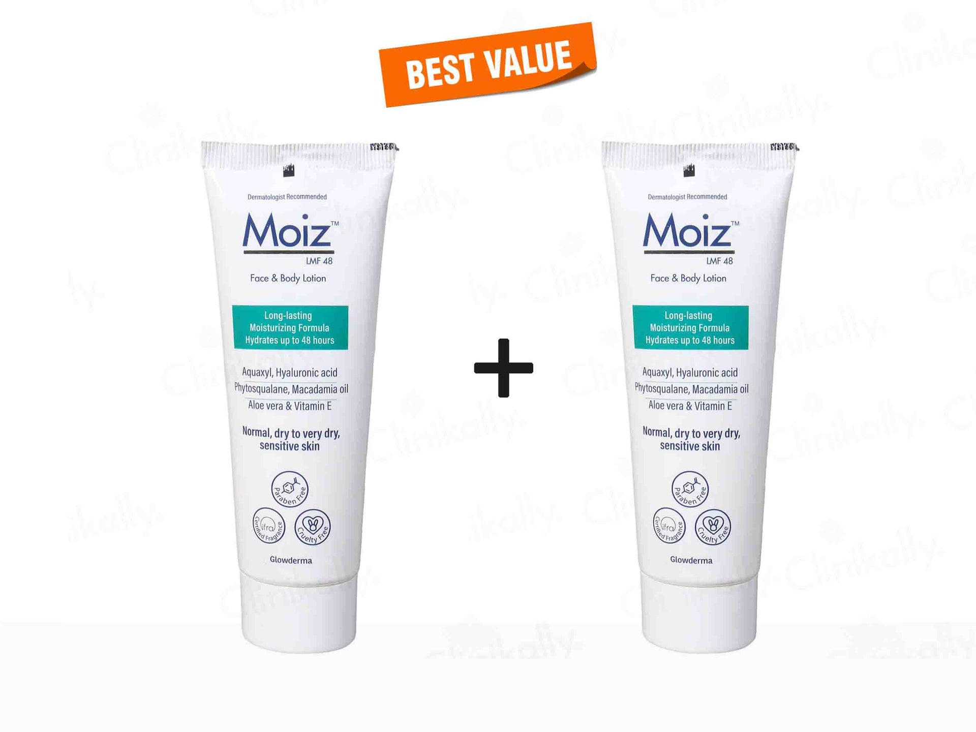 Glowderma Moiz LMF 48 Face & Body Lotion 75Ml Pack 2 Pack Of 2*75 ml