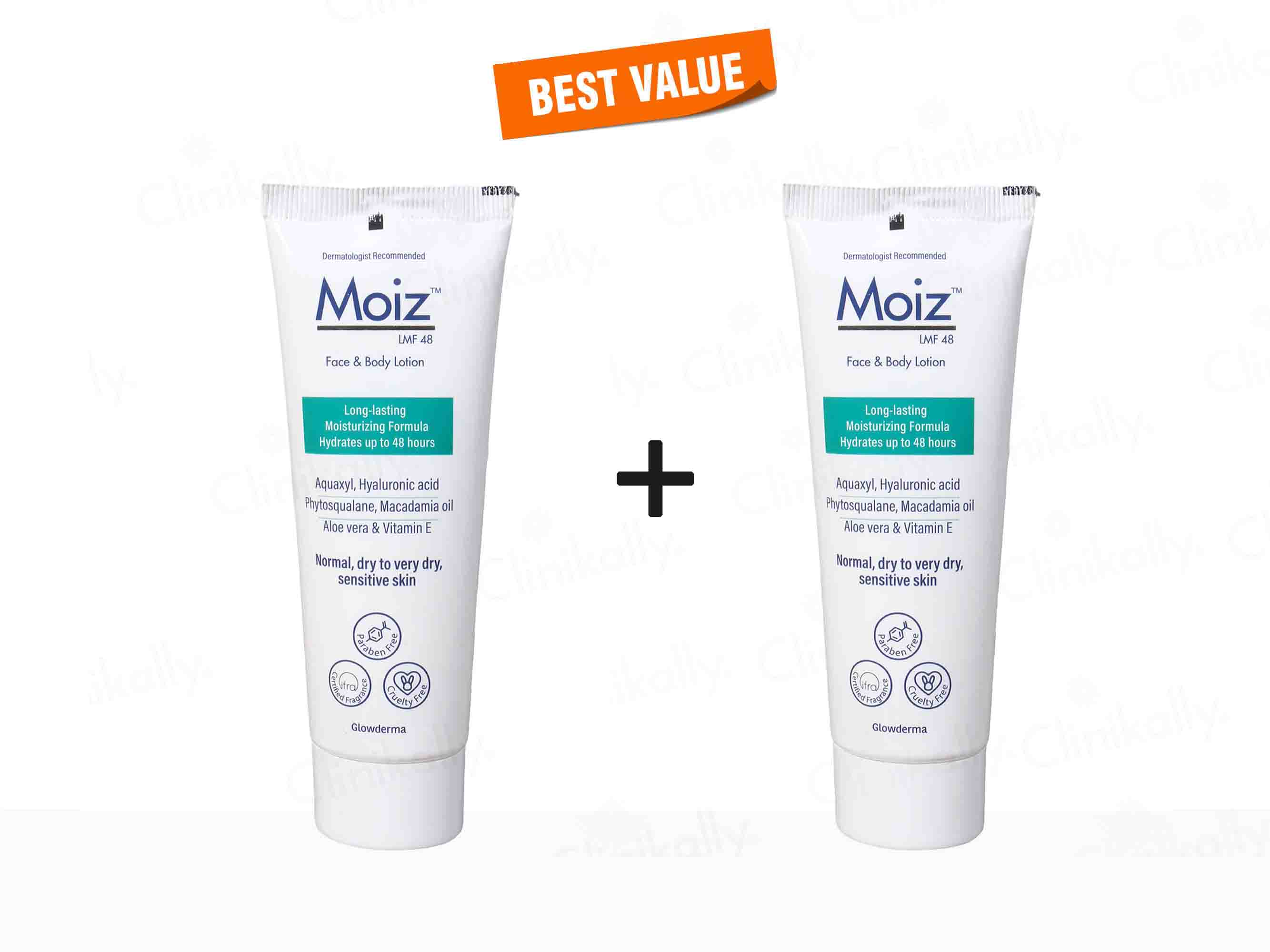 Glowderma Moiz LMF 48 Face & Body Lotion 75Ml Pack 2 Pack Of 2*75 ml