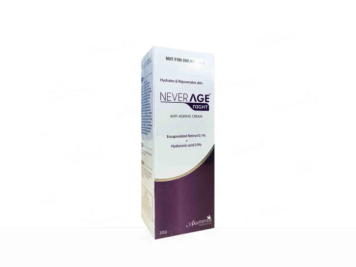 Akumentis Neverage Night Anti Ageing Cream 30g