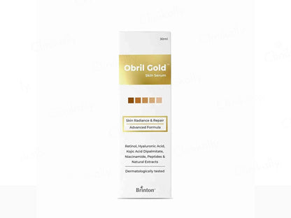 Brinton Obril Gold Skin serum, All Skin Types, Men and Women 30ml