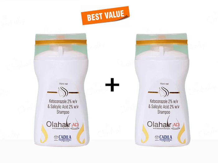 Olahair AD Anti-Dandruff Shampoo 75Ml Pack Of 2