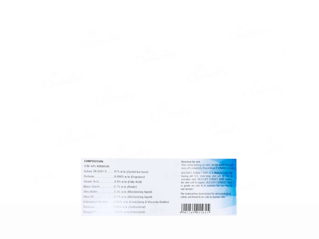 Olesoft 5.5 Cleansing & Moisturizing Syndet Bar 75Gm Pack Of 4