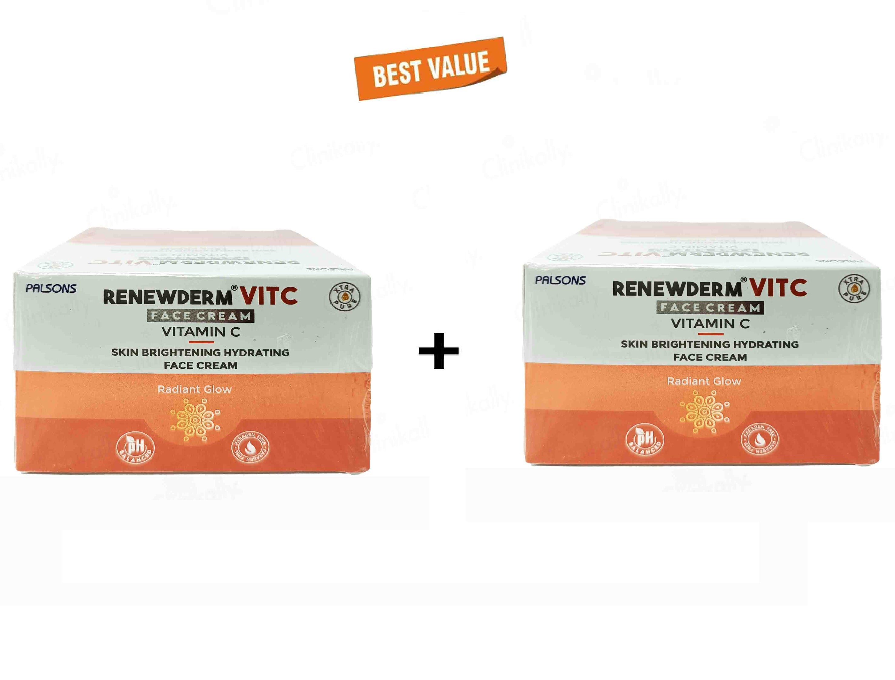 Renewderm Vit C Face Cream 40Gm Pack Of 2