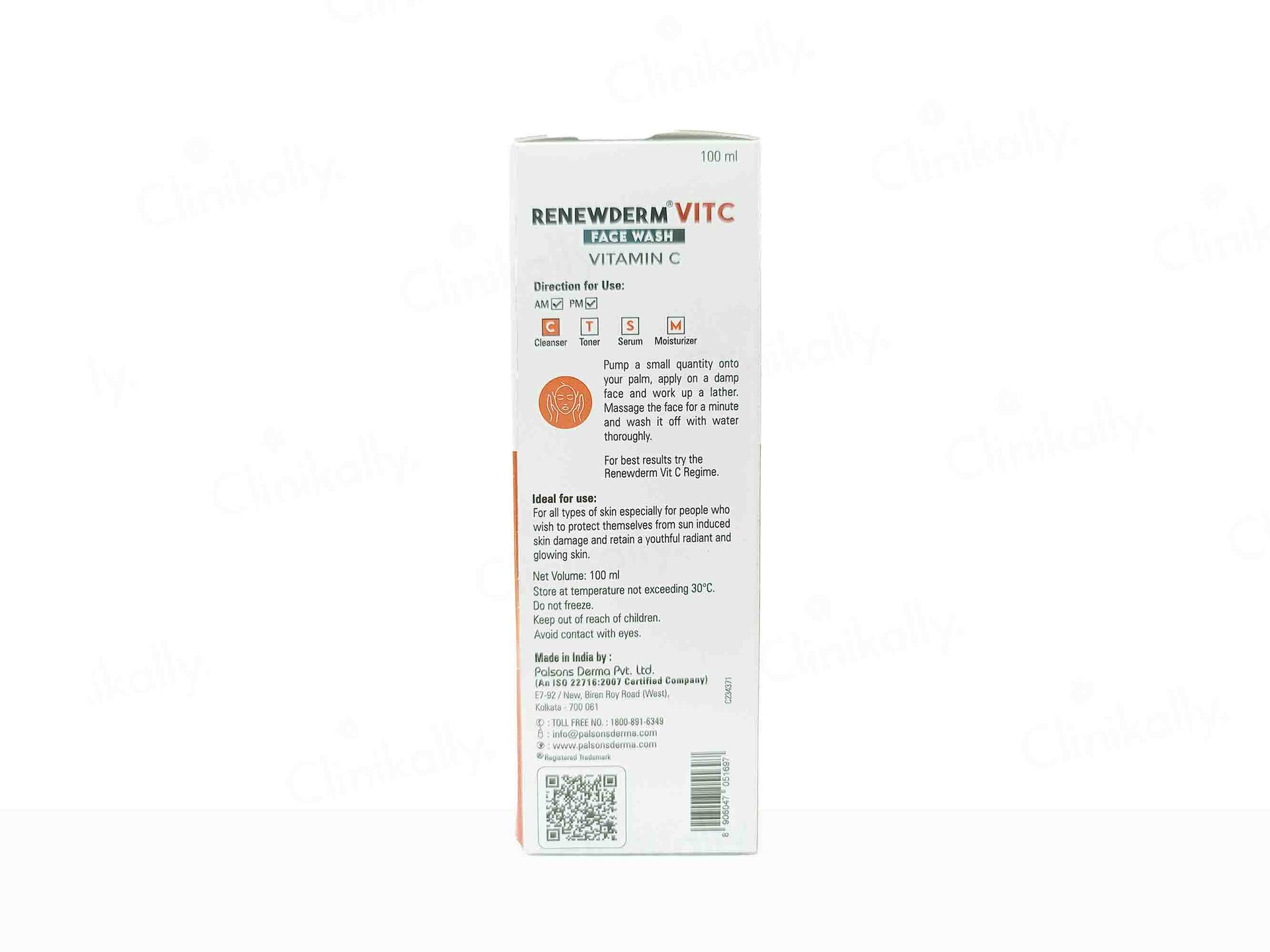 Renewderm Vit C Face Wash 100Ml Pack Of 2
