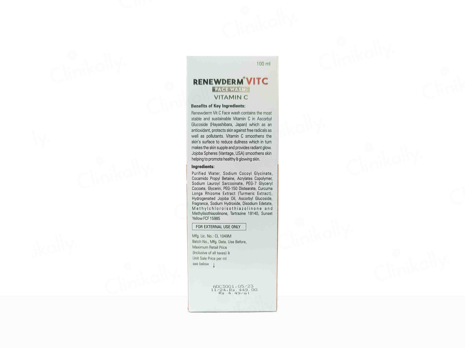 Renewderm Vit C Face Wash 100Ml Pack Of 2