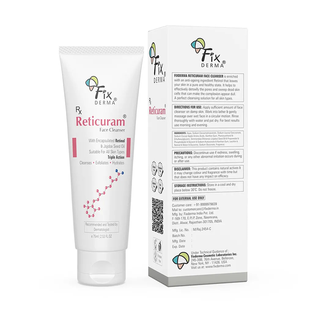 Fixderma Reticuram Face Cleanser 75Ml Pack Of 2