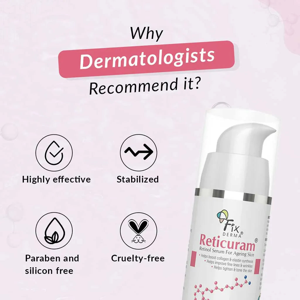 Fixderma Reticuram Retinol Serum For Ageing Skin 15Ml