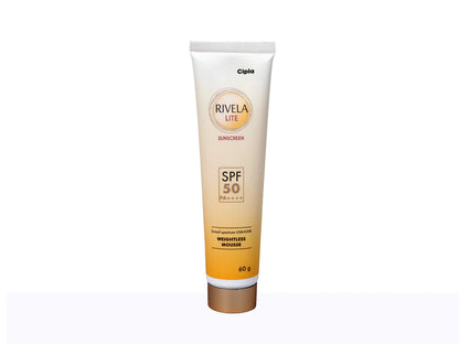 Rivela Lite Sunscreen SPF 50 PA++++ 60Gm