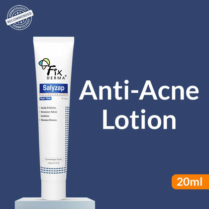 Fixderma Salyzap Lotion For Acne Night Time 20Ml Pack Of 2