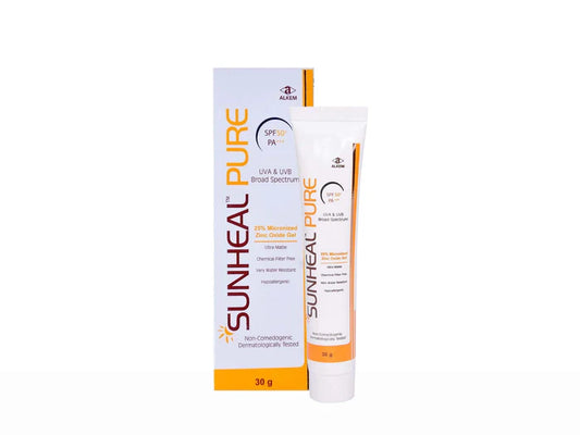 Alkem Sunheal Pure Sunscreen Gel Spf 50+++ 30Gm