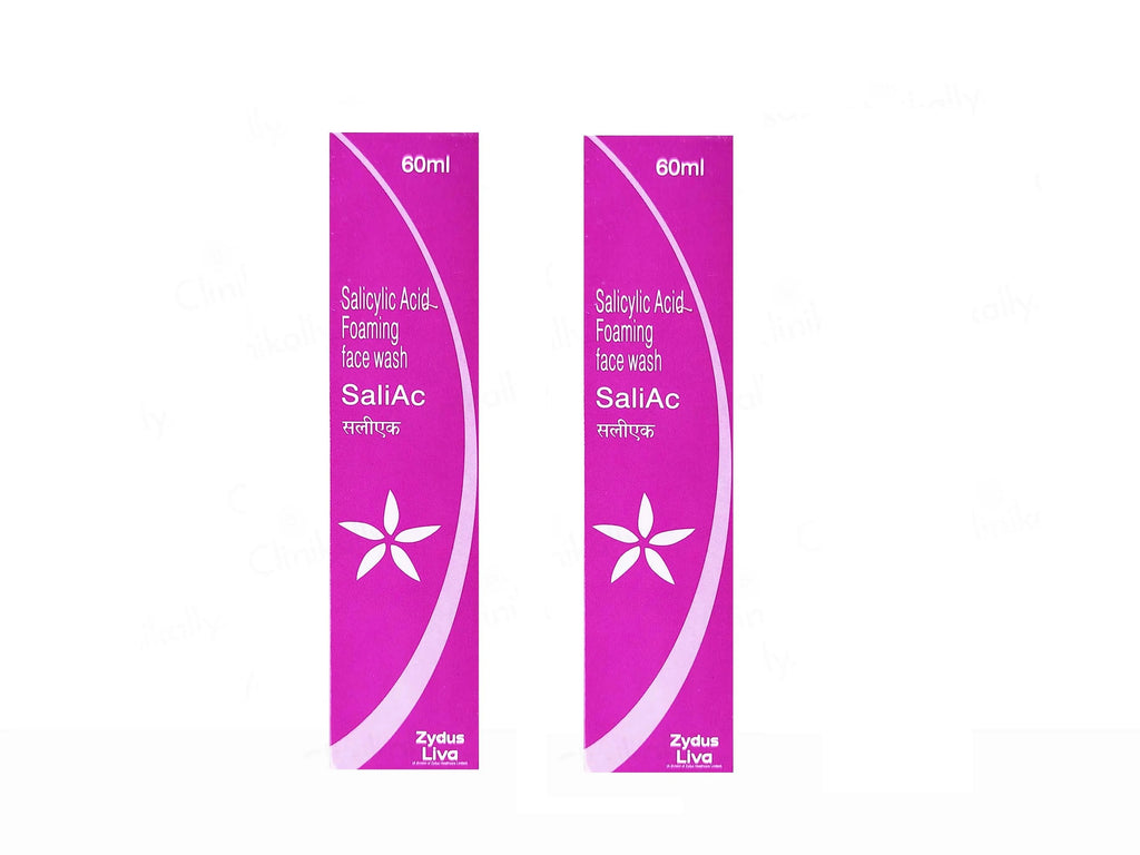 Saliac Foaming Face Wash 60Ml (Pack Of 2)