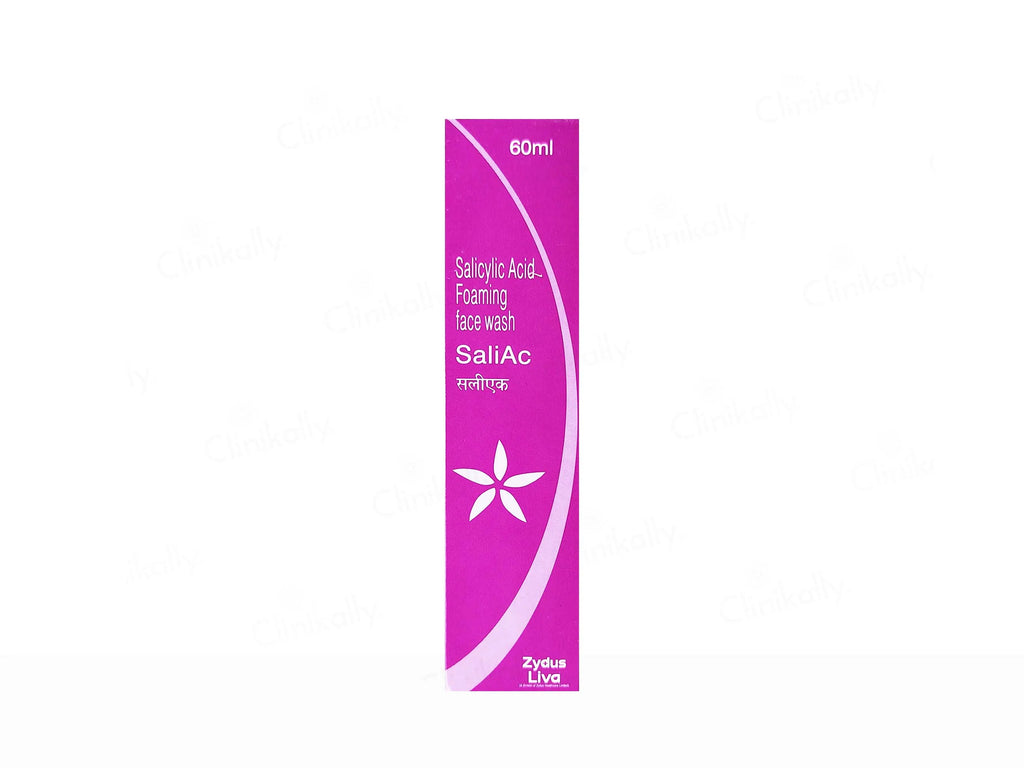 Saliac Foaming Face Wash 60Ml (Pack Of 2)