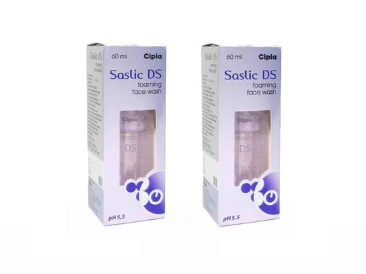 Saslic DS Foaming Face Wash 60Ml (Pack Of 2)