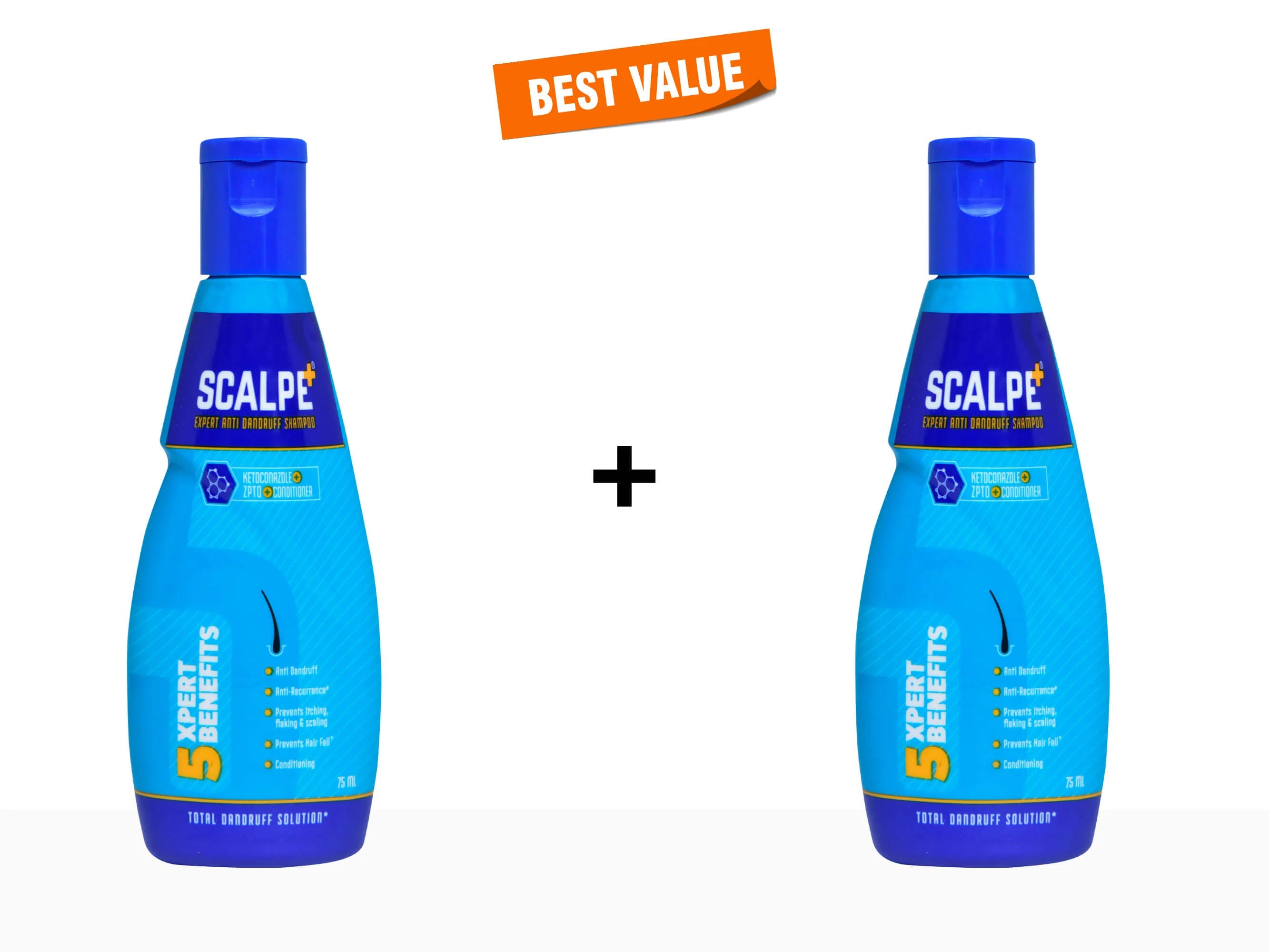 Scalpe Plus Expert Anti Dandruff Shampoo Pack Of 2*75 ml