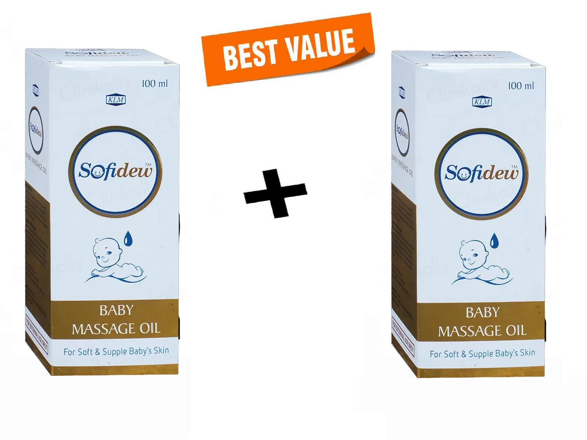 Sofidew Baby Massage Oil 2 x 100 ml