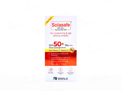 Regaliz Solasafe SPF 50+ Silicone Sunscreen Gel