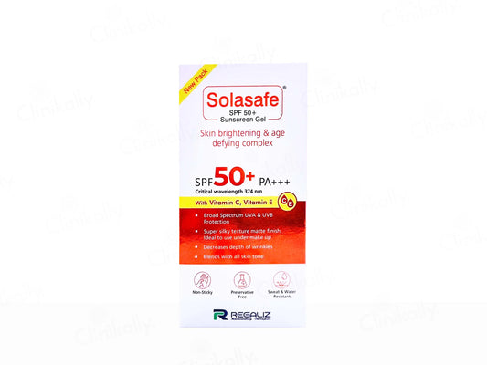 Regaliz Solasafe SPF 50+ Silicone Sunscreen Gel