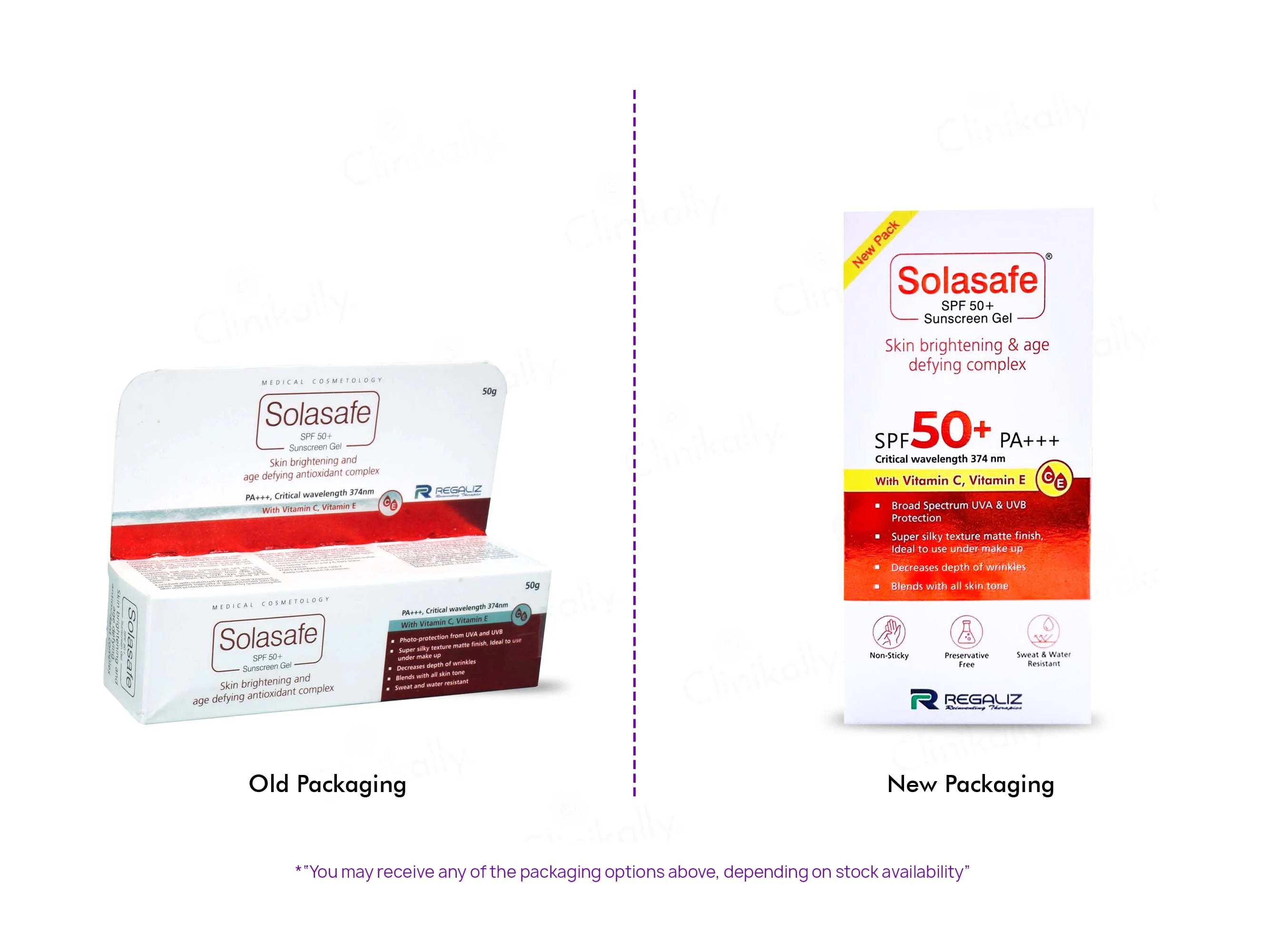 Solasafe Spf 50+ Sunscreen Gel, 50Gm