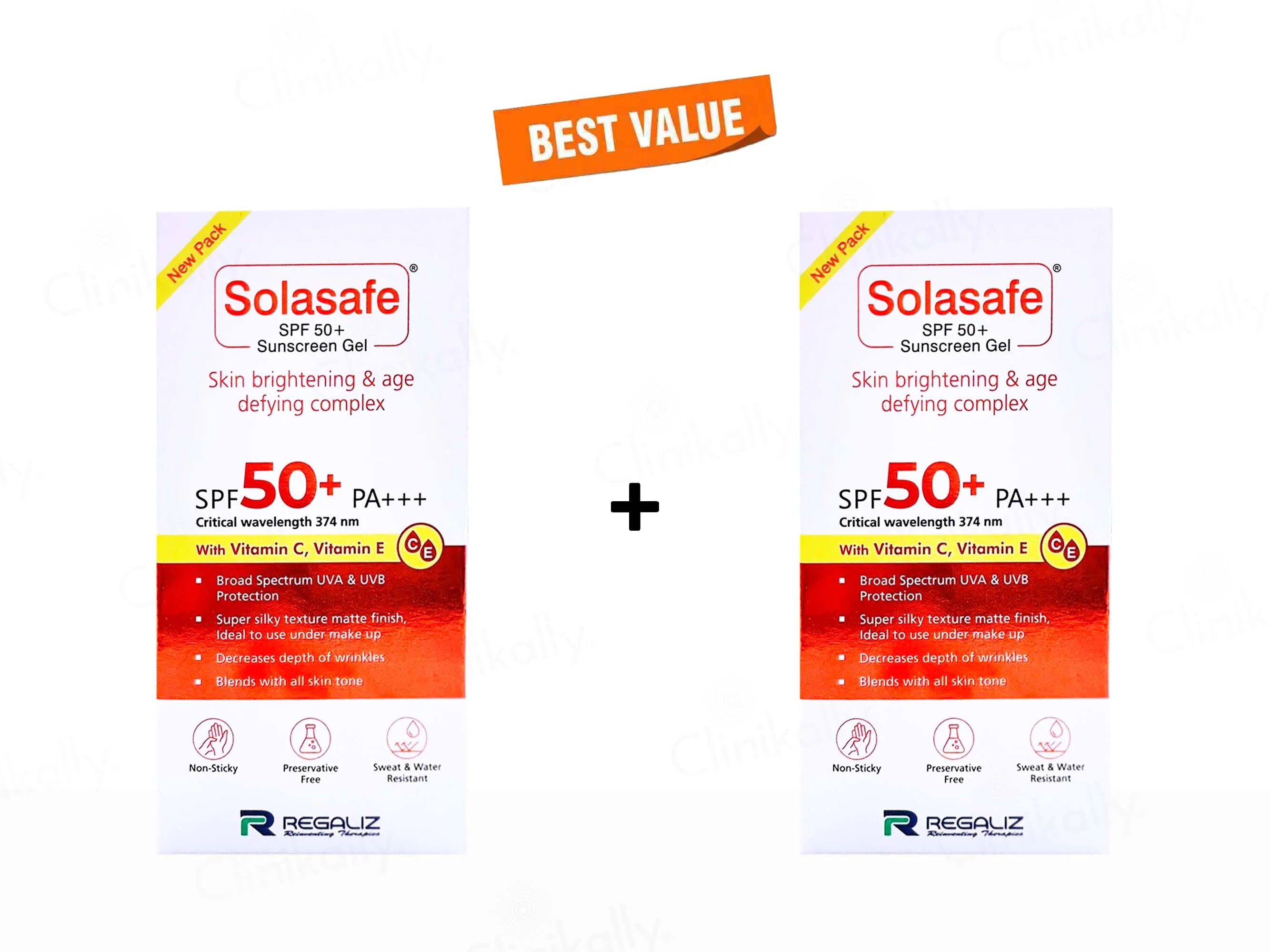 Regaliz Solasafe SPF 50+ Silicone Sunscreen Gel