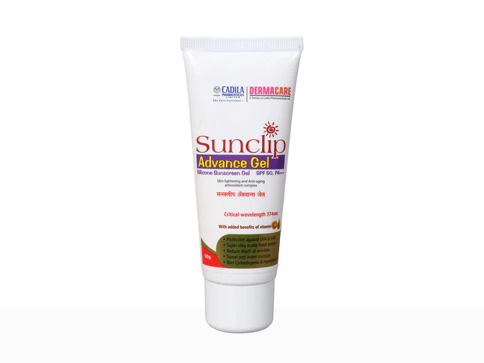 Cadila Sunclip Advance Silicone Sunscreen Gel SPF 50 PA+++ 60g