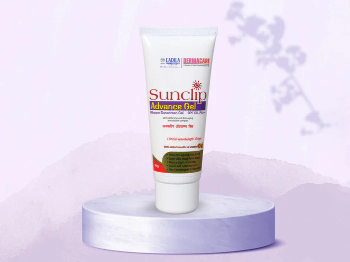 Cadila Sunclip Advance Silicone Sunscreen Gel SPF 50 PA+++ 60g