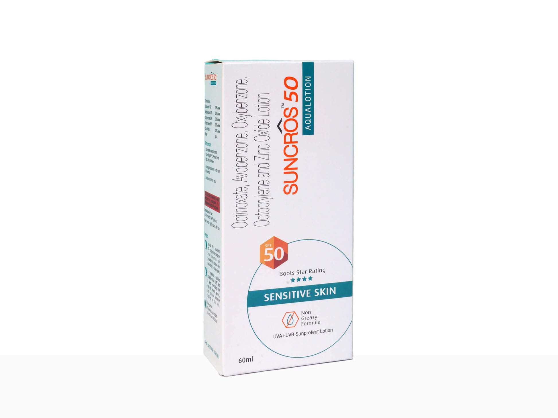 Suncros Aqua Lotion SPF 50 (60Ml) Pack Of 2