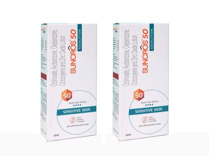 Suncros Aqua Lotion SPF 50 (60Ml) Pack Of 2