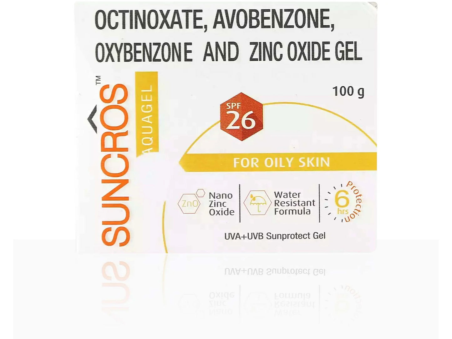 Suncros AquaGel Sunscreen SPF 26 Pack Of 2 (100Gm)