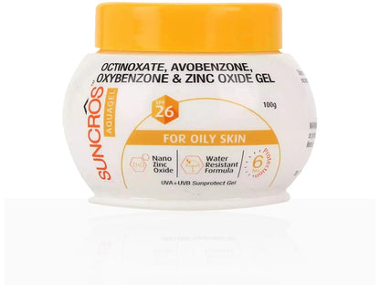 Suncros AquaGel Sunscreen SPF 26 Pack Of 2 (100Gm)