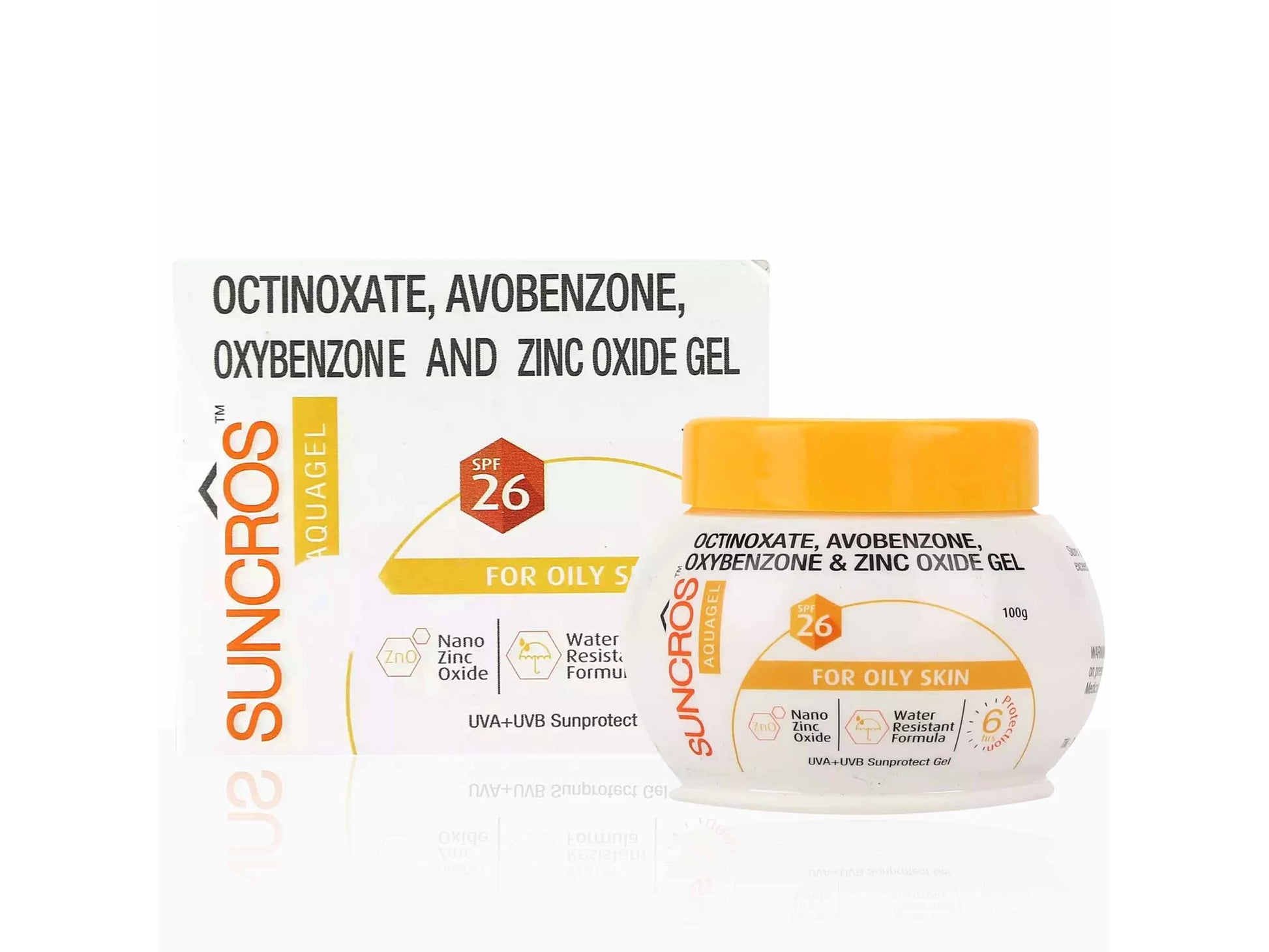 Suncros AquaGel Sunscreen SPF 26 Pack Of 2 (100Gm)