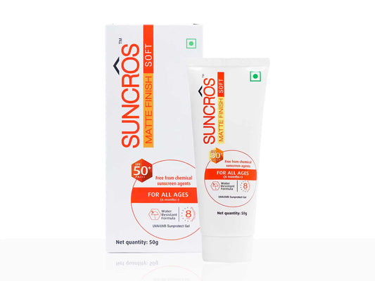 Suncros Matte Finish Soft SPF 50+++ 50GM