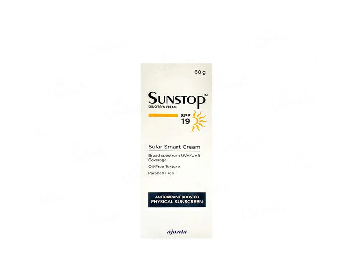 Ajanta Sunstop 19 Sunscreen Cream (Pack Of 2) 60g