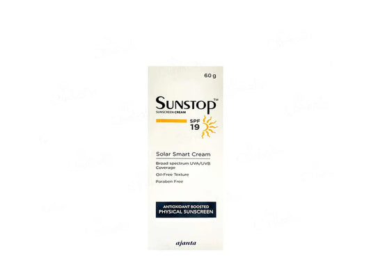 Ajanta Sunstop 19 Sunscreen Cream (Pack Of 2) 60g