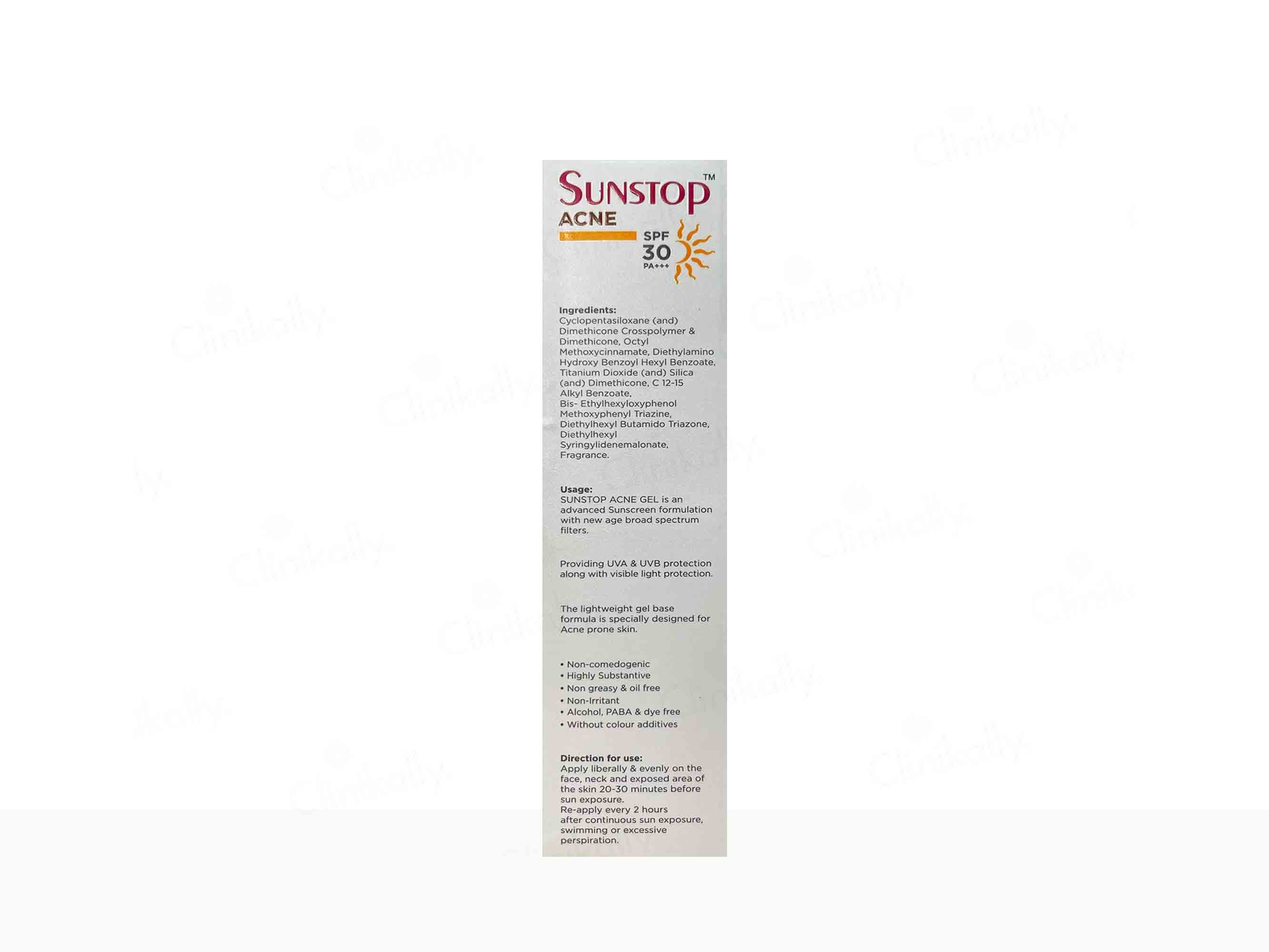 Sunstop Acne Advanced Sun Protection Gel SPF 30 Pack Of 2 30Gm