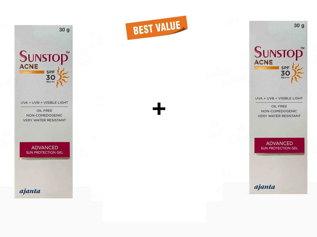 Sunstop Acne Advanced Sun Protection Gel SPF 30 Pack Of 2 30Gm