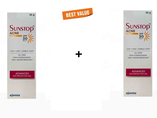 Sunstop Acne Advanced Sun Protection Gel SPF 30 Pack Of 2 30Gm