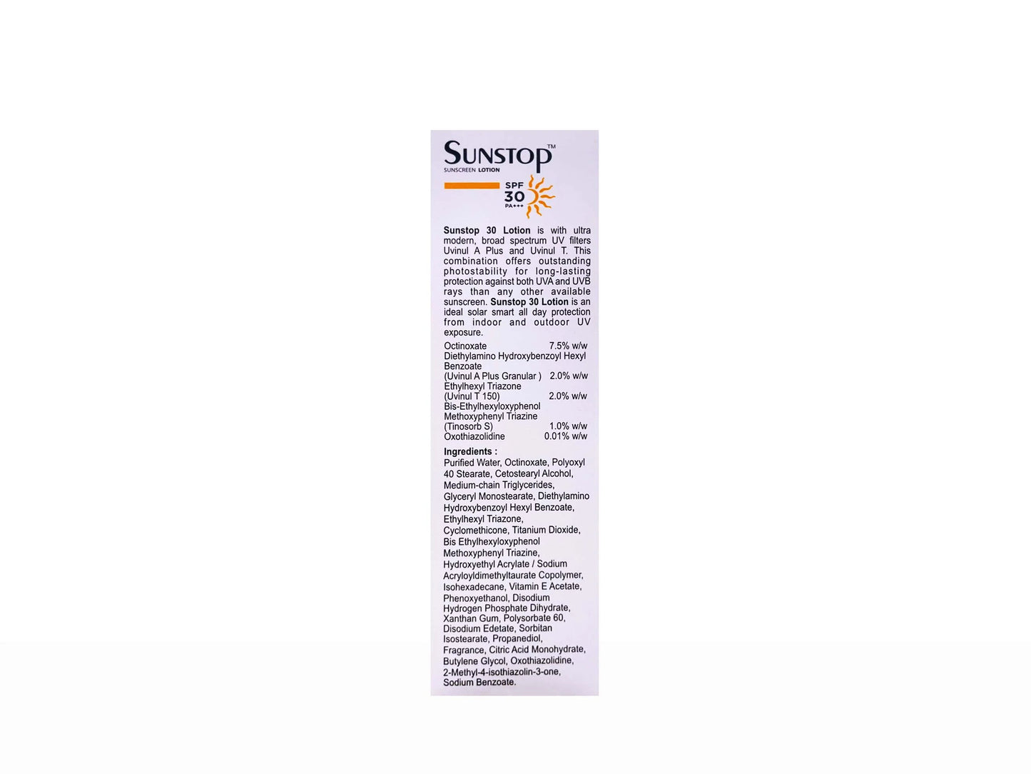 Sunstop 30 Sunscreen Lotion SPF 30 60Gm Pack Of 2
