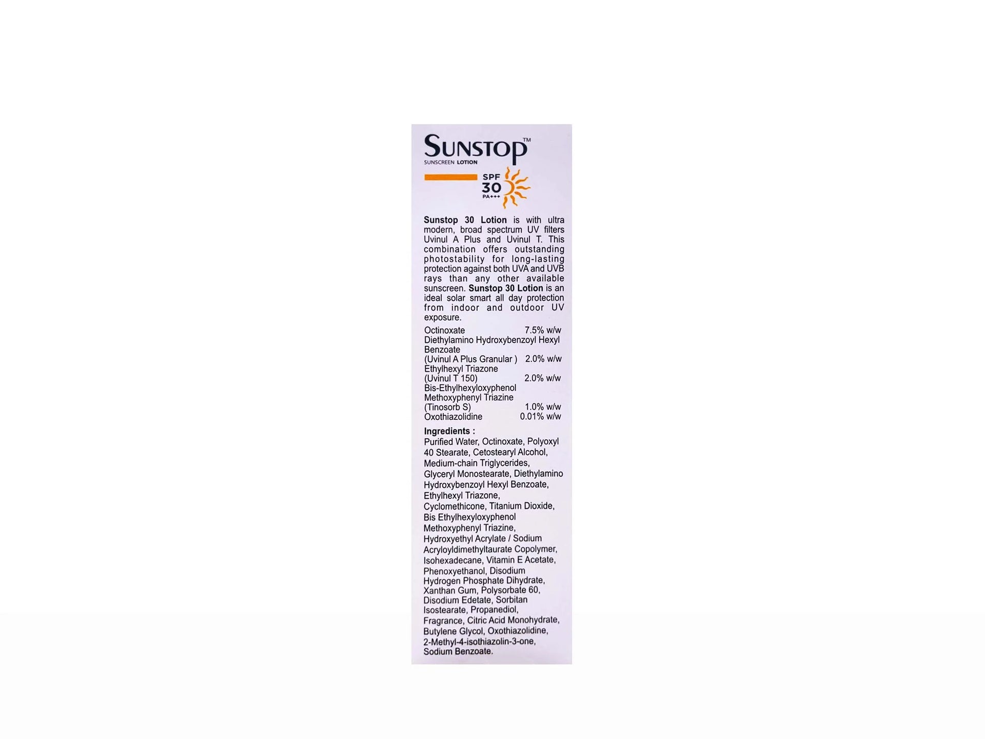Sunstop 30 Sunscreen Lotion SPF 30 60Gm Pack Of 2