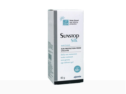 Sunstop Silk Sunscreen Matt Finish SPF 58 60Gm