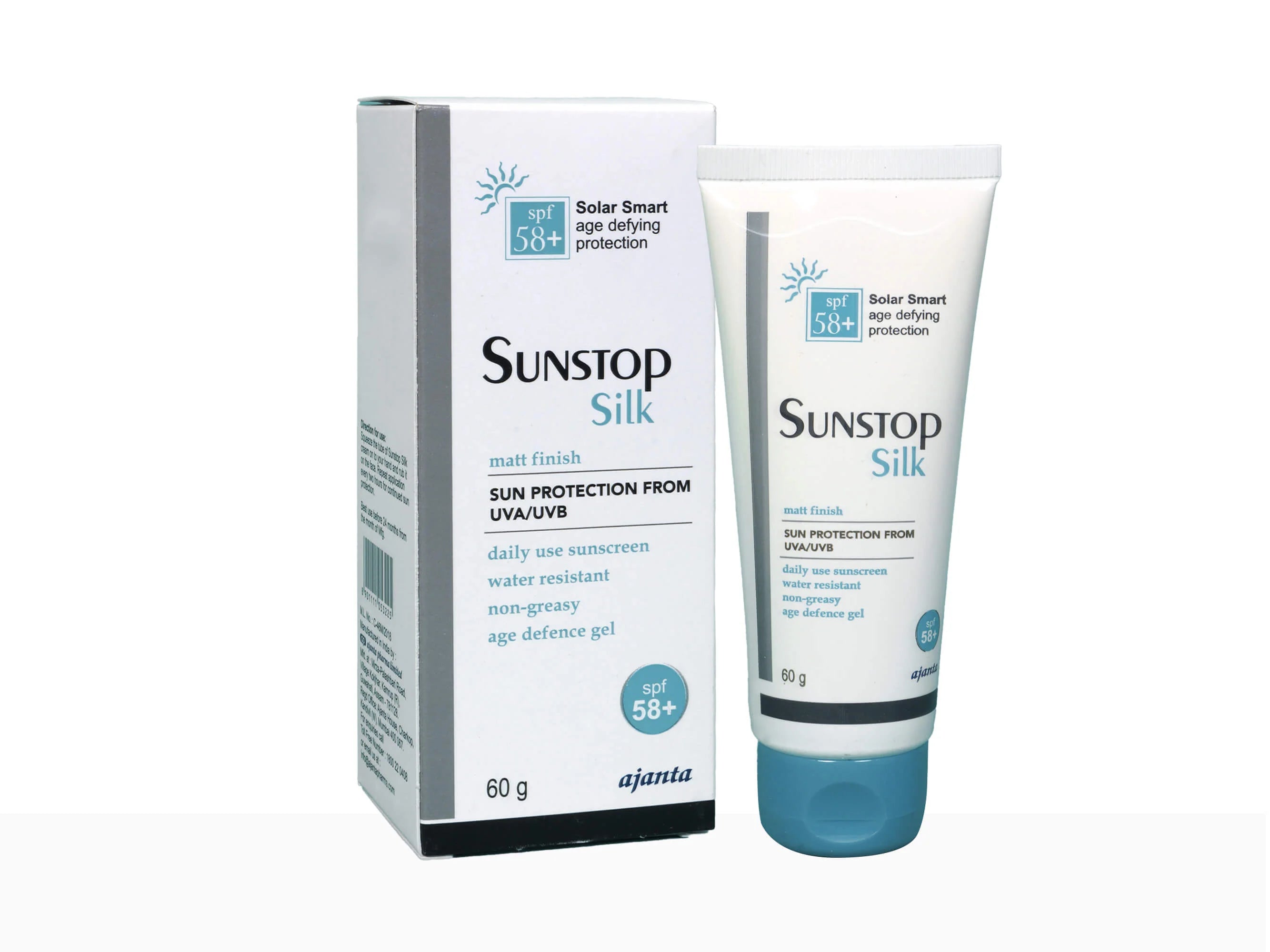 Sunstop Silk Sunscreen Matt Finish SPF 58 60Gm