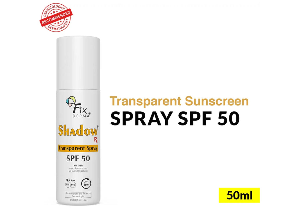 Fixderma Shadow Rx Transparent Spray Sunscreen SPF 50 PA+++ 30Gm Pack Of 2