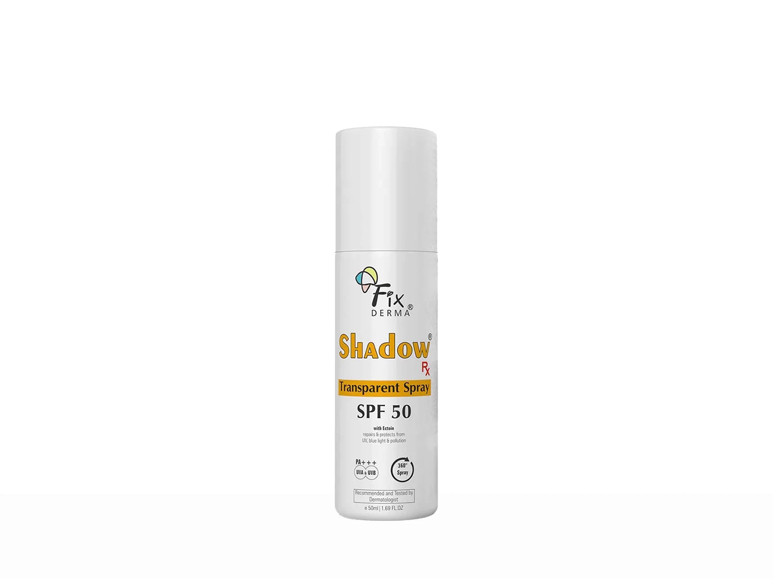Fixderma Shadow Rx Transparent Spray Sunscreen SPF 50 PA+++ 30Gm Pack Of 2