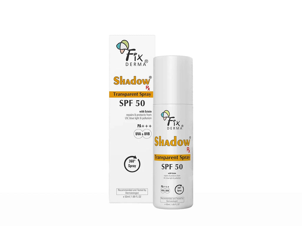 Fixderma Shadow Rx Transparent Spray Sunscreen SPF 50 PA+++ 30Gm Pack Of 2