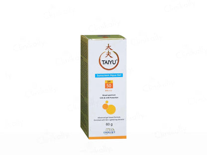 Taiyu Sunscreen Aqua Gel SPF 50 PA+++ 60Gm