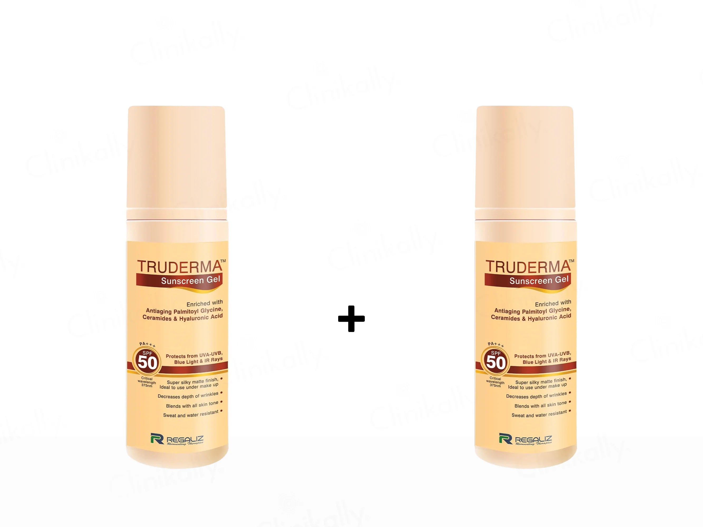 Truderma Sunscreen Gel SPF 50 PA+++ 50Gm (Pack Of 2)