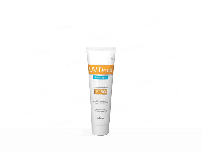 UV Doux Blue Light Anhydrous Sunscreen Gel SPF 50 PA+++ 50Gm