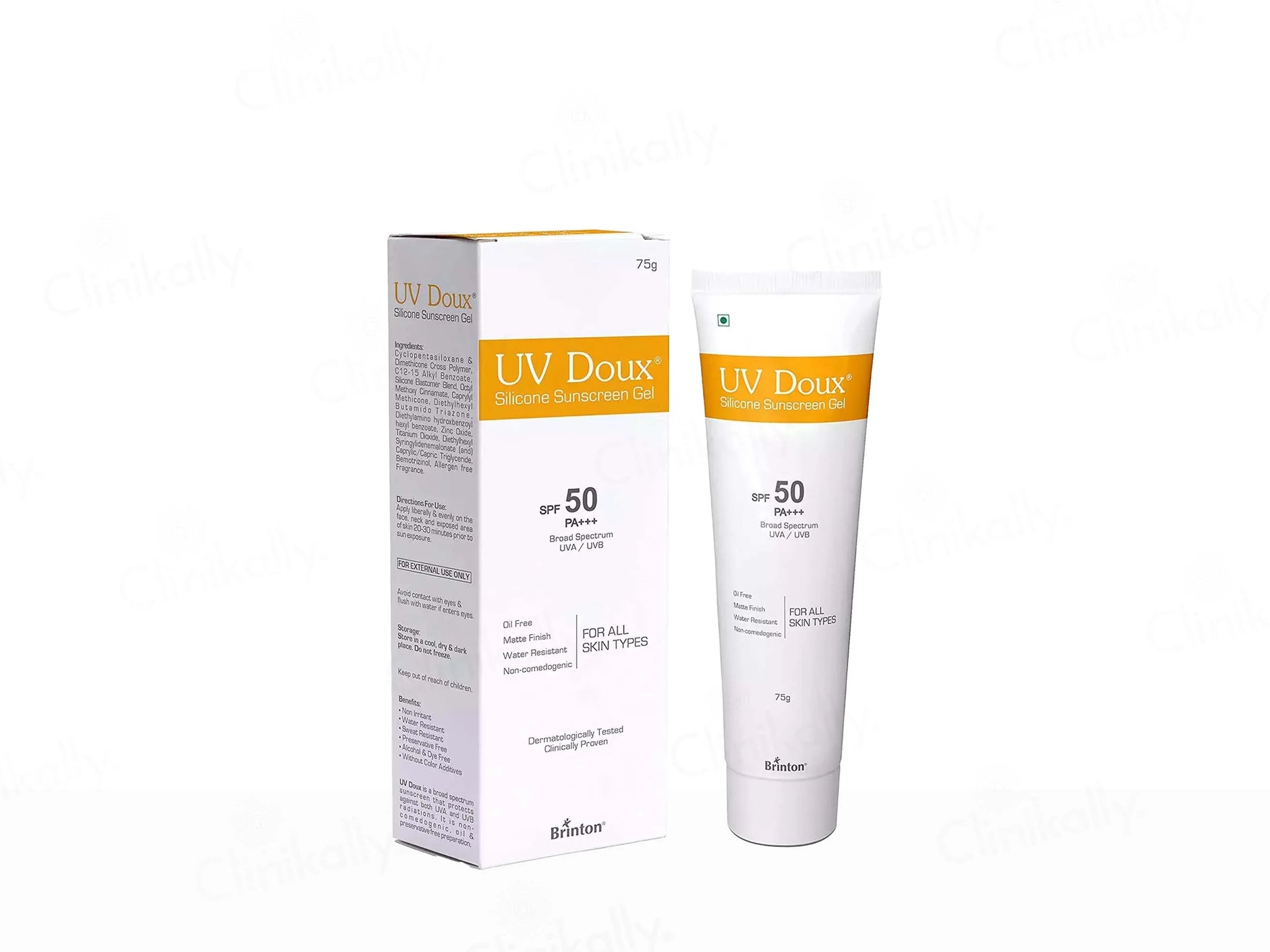 UV Doux Silicone Sunscreen Gel SPF 50 PA 75 gm