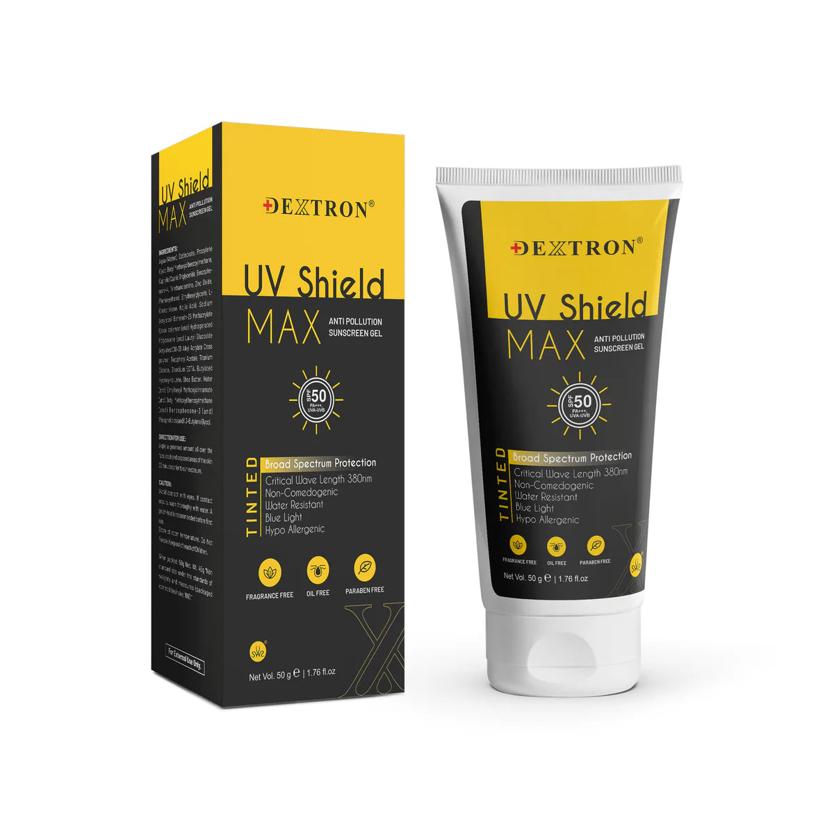 UV Shield Max SPF50 Sunscreen Gel 50Gm