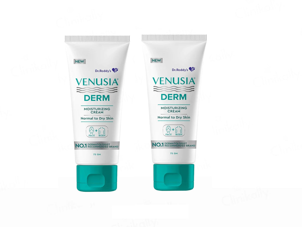 Venusia Derm Face & Body Moisturizing Cream 75Gm (Pack Of 2)