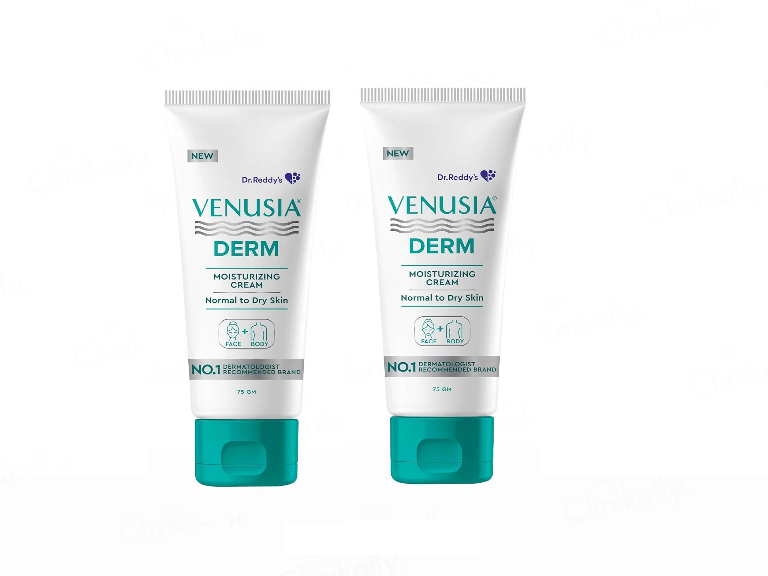 Venusia Derm Face & Body Moisturizing Cream 75Gm (Pack Of 2)